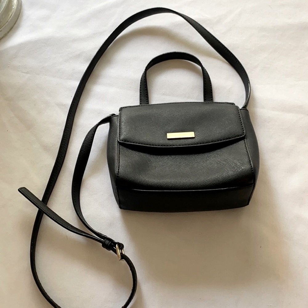 Kate Spade black leather crossbody bag BEAUTIFUL!